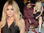 NEW YORK, NY - SEPTEMBER 13:  Tyga (L) and Kylie Jenner attend the Opening Ceremony Spring 2016 fashion show during New York Fashion Week at 25 Wall Street on September 13, 2015 in New York City.  (Photo by Ben Gabbe/Getty Images)